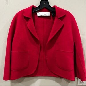 Charles Nolan Women's pink wool Blazer coat. Size 10